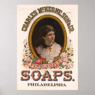 Poster Charles McKeone, Son & Co., Antiguamente Soap Ad
