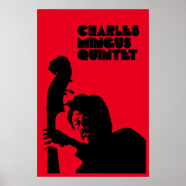 Poster Charles Mingus Quintet Jazz Vintage