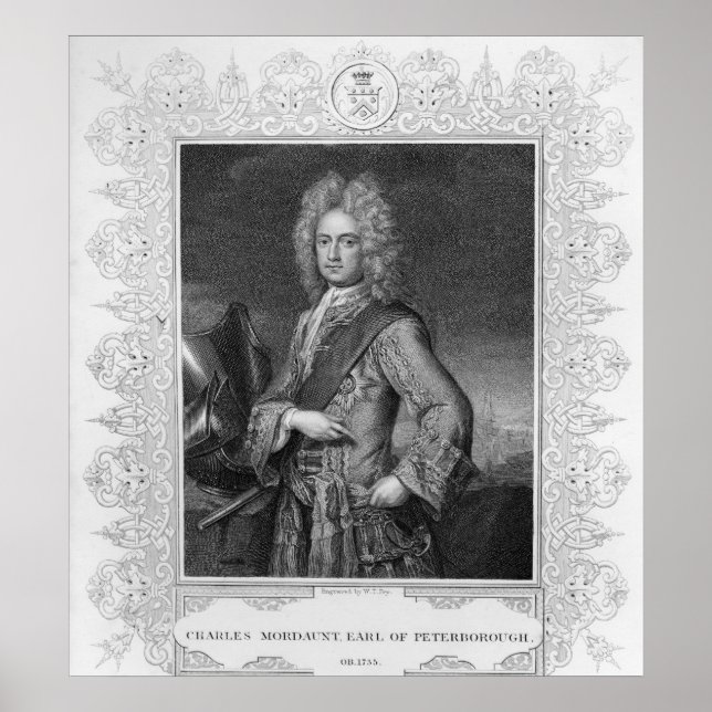 Poster Charles Mordaunt, Conde de Peterborough (Frente)