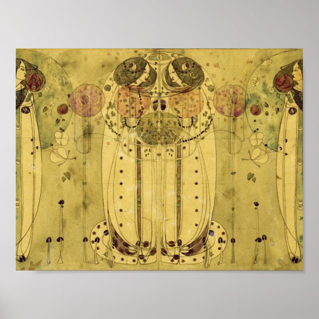 Poster Charles Rennie Mackintosh - The Wassail (Frente)