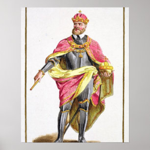 Póster Charles V (1500-58) 'de DES Estampes de Receuil,