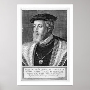 Póster Charles V (1500-58) (gravura)