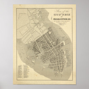 Póster Charleston, Carolina do Sul