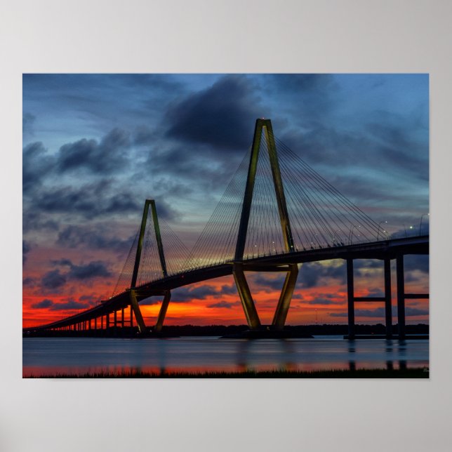 Poster Charleston Fire Like Sunset (Frente)