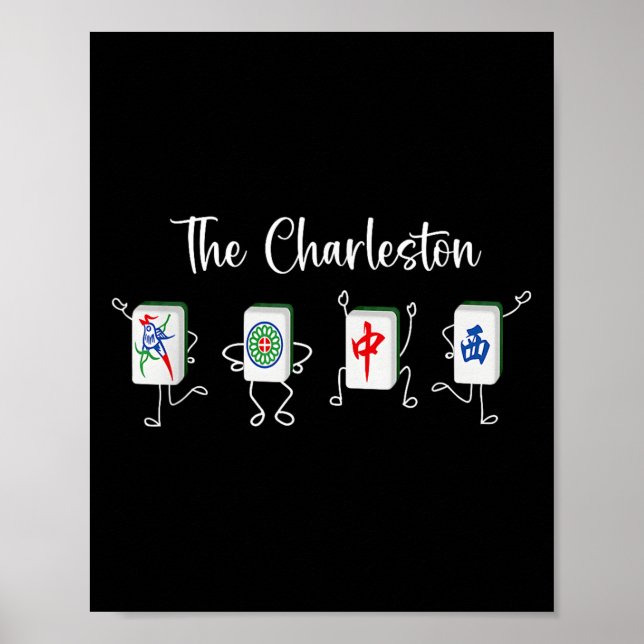 Poster Charleston Mahjong, Funny Mahjong Dance (Frente)