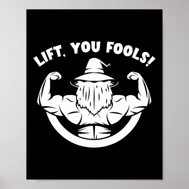 Poster Charlian Minds - Levantamento de peso musculação (Frente)