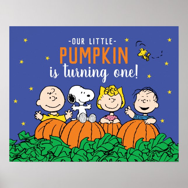 Poster Charlie Brown e Gang Pumpkin primeiro aniversario (Frente)