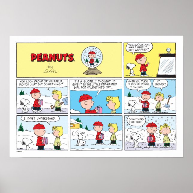 Poster Charlie Brown | Globo de Neve (Frente)