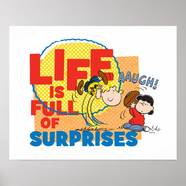 Poster Charlie Brown & Lucy - A vida é Cheio de Surpresas (Frente)