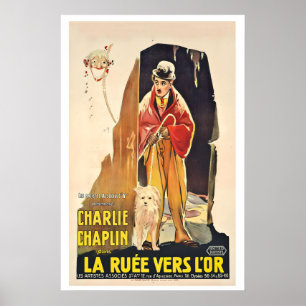 Poster Charlie Chaplin A Corrida do Ouro The Gold Rush