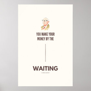 Poster Charlie Munger cita paciência ao investimento