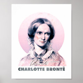 Poster Charlotte Bronte Pink Richmond - Retrato de Pintur