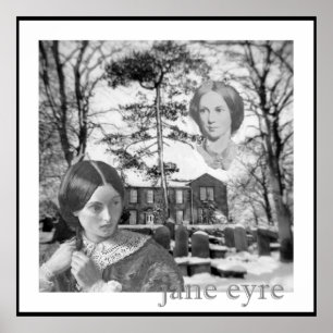 Póster Charlotte Bronte tem seu olho em Jane Eire