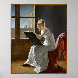 Póster Charlotte du Val d'Ognes por Marie-Denise Villers