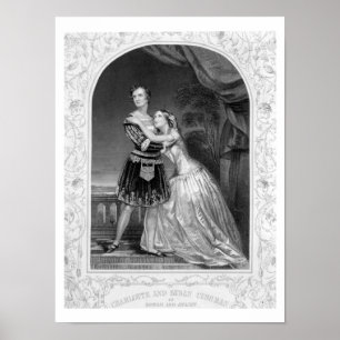 Póster Charlotte e Susan Cushman como Romeo e Juliet, A