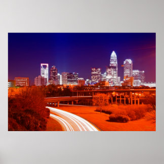 Póster Charlotte, NC