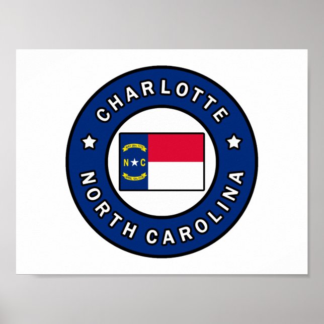 Poster Charlotte North Carolina (Frente)