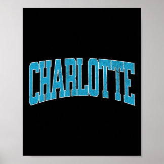 Poster Charlotte Soccer Vintage City 