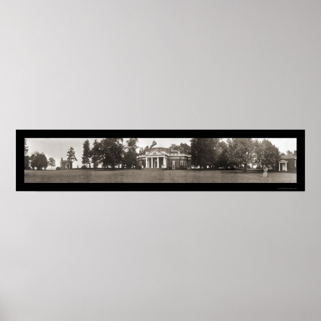 Póster Charlottesville VA Foto 1911 (Frente)