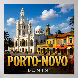 Poster Charme Colonial de Porto-Novo e Patrimônio Beninen