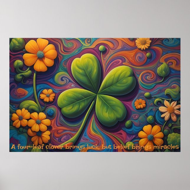 Poster Charme de Clover: Uma Viagem de Sorte (Frente)