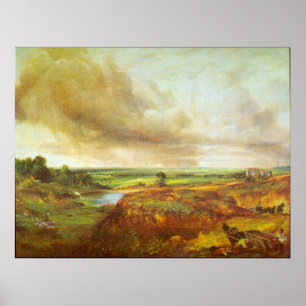 Poster Charneca de Hampstead por John Constable