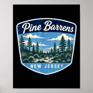 Poster charnecas de pinheiro nova jersey floresta naturez