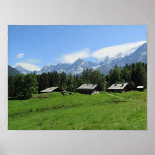 Poster Charousee French Alps Huts