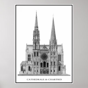 POSTER CHARTRES CATHEDRAL