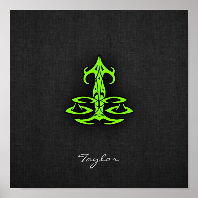 Póster Chartreuse, Neon Green Libra (Frente)