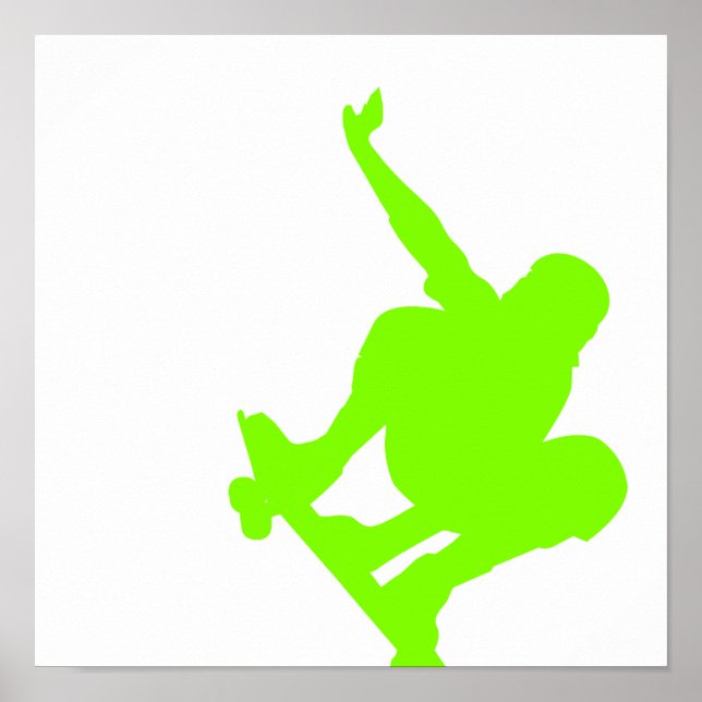 Póster Chartreuse, Neon Green Skater (Frente)