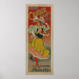 Póster Charutos do Cavour de Frossard novo da mulher