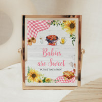 Chás de fraldas de girassol cor-de-rosa Os bebês s