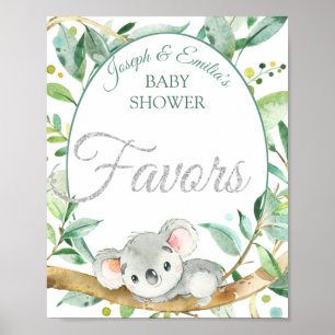 Poster Chás de fraldas Neutrais De Gênero Da Koala