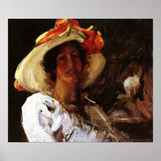 Poster Chase - Clara Stephens De Chapéu 1913 (Frente)