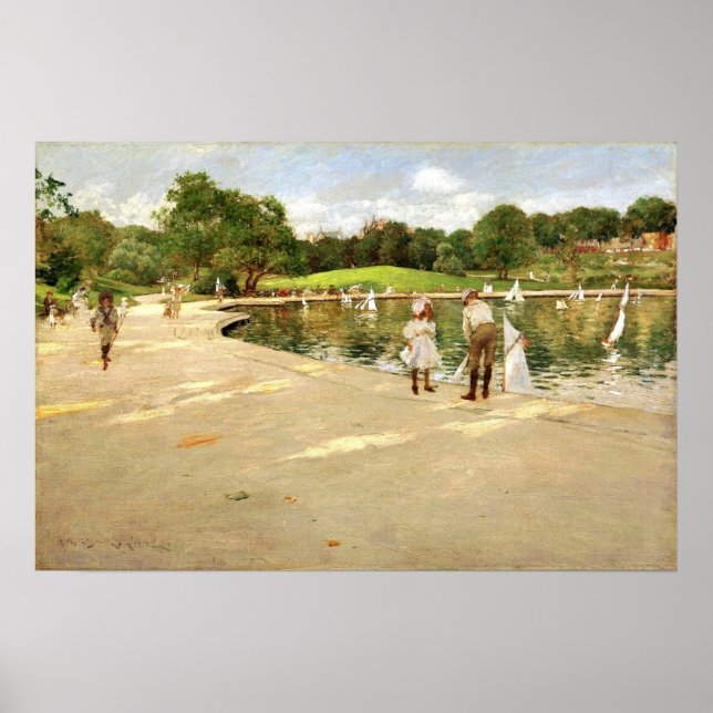 Poster Chase - O Lago Para Iates Miniatura 1888 (Frente)