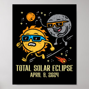Poster Chase Sun Total Eclipse Solar 2024 Abril Mulheres 