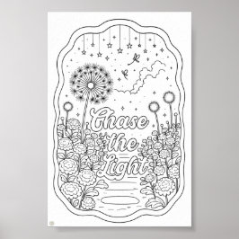 Poster Chase the Light Title Coloring Page