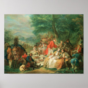Póster Chasse do La, século XVIII