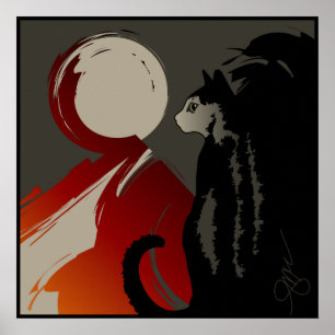 Póster Chat de Ombre d'un