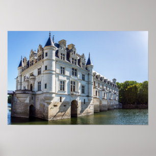 Poster Chateau de Chenonceau no Vale do Loire - França