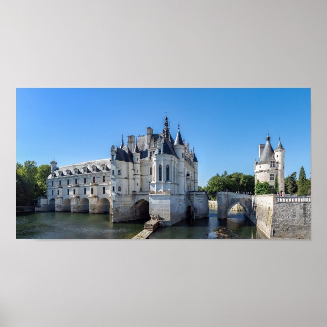 Poster Chateau de Chenonceau no Vale do Loire - França (Frente)