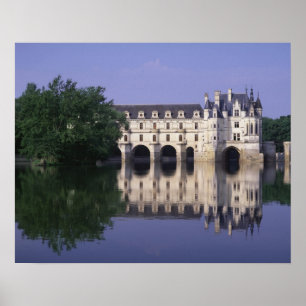 Poster Chateau du Chenonceau, Loire Valley,