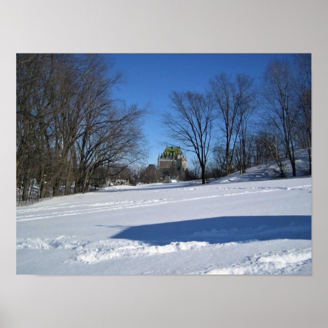 Poster Chateau Frontenac, Quebec, Canadá (Frente)