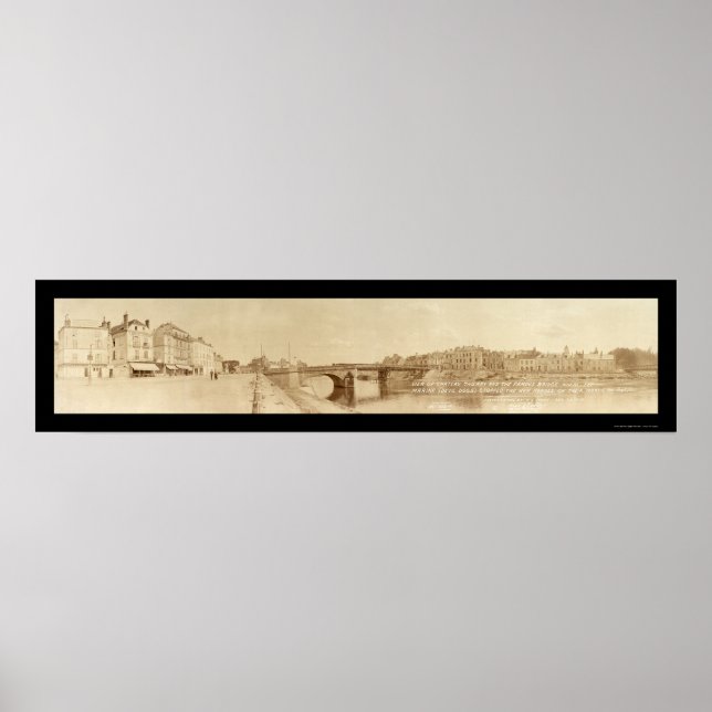Póster Chateau Thierry Marine Foto 1918 (Frente)