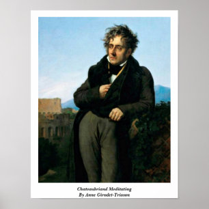 Póster Chateaubriand que Meditating por Anne