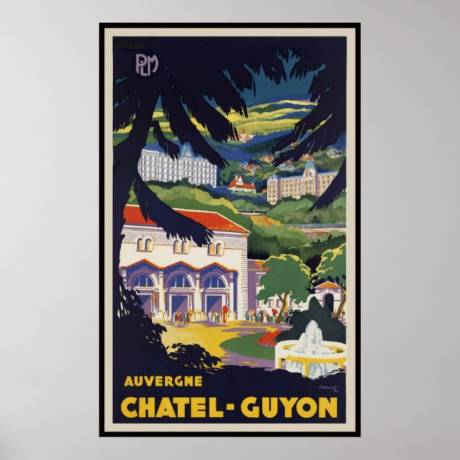 Poster Chatel-Guyon Auvergne (Frente)