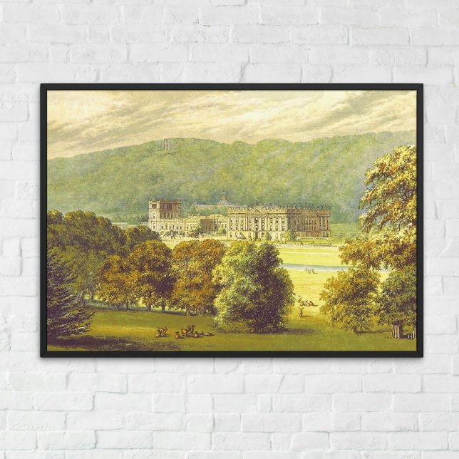Poster Chatsworth Derbyshire Jane Austen Darcy Pemberly (Criador carregado)