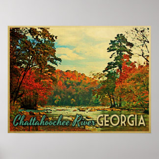 Poster Chattahoochee River Georgia