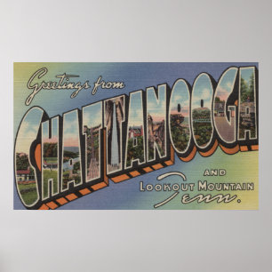 Poster Chattanooga, Tennessee - grandes cenas da letra